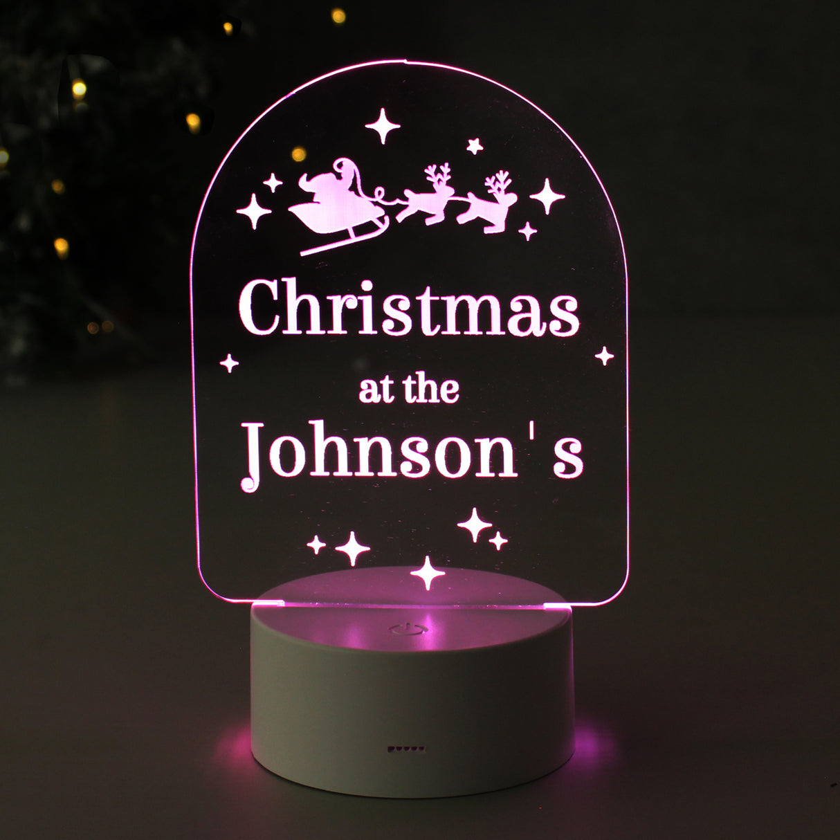 Personalised Free Text Christmas LED Light - LED Lighting at Gift Moments