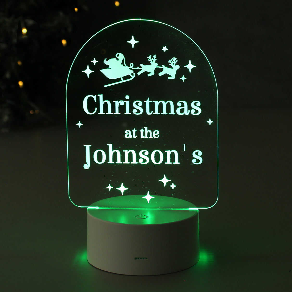 Personalised Free Text Christmas LED Light - LED Lighting at Gift Moments