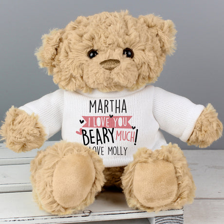 Personalised Love You Beary Much Teddy Bear - Teddy Bears & Soft Toys at Gift Moments