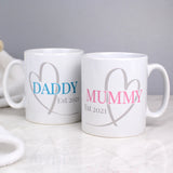 Personalised Mummy & Daddy Mug Set - Mugs at Gift Moments