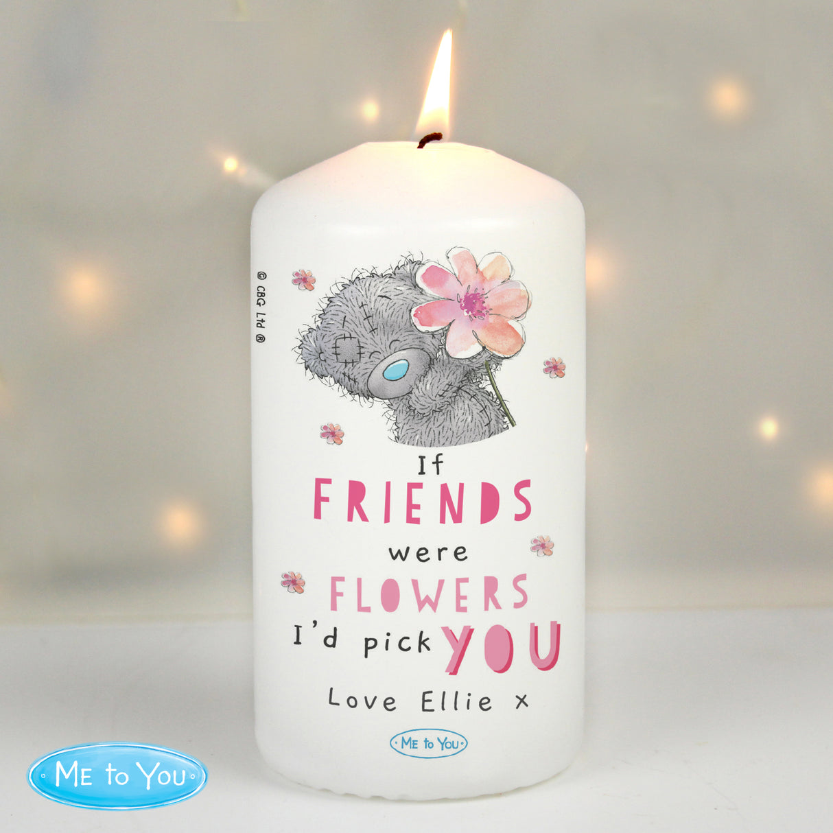 Personalised Me To You Flowers Candle: 1 - Candles