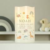 Personalised Safari Animals LED Candle - LED Lighting at Gift Moments