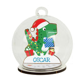 Wooden Dinosaur Glass Bauble - Gift Moments