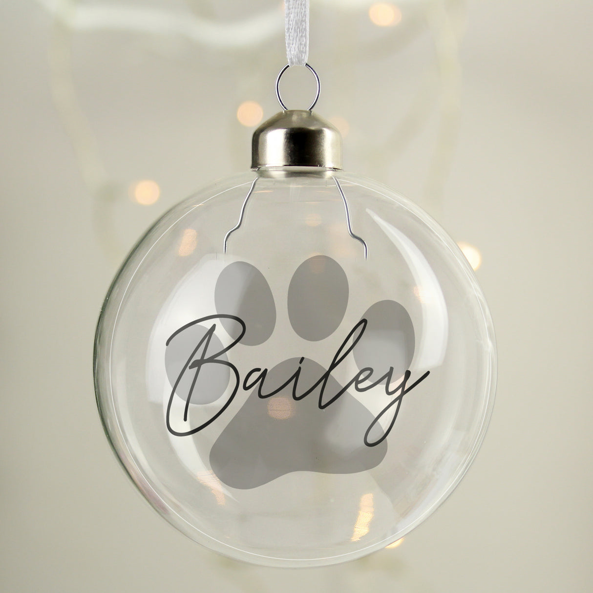 Personalised Pet Glass Bauble - Christmas Baubles at Gift Moments