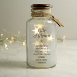 Personalised Message LED Glass Jar: 1 - LED Lighting By Gift Moments