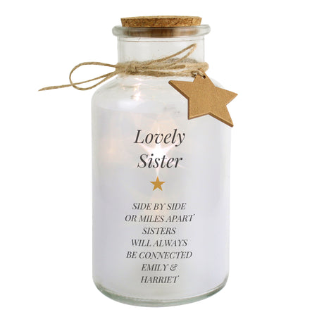 Personalised Message LED Glass Jar: 4 - LED Lighting By Gift Moments