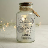 Personalised Dream Big LED Glass Jar - LED Lighting at Gift Moments