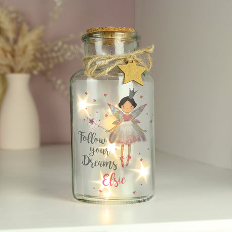 Personalised Fairy LED Glass Jar - LED Lighting at Gift Moments