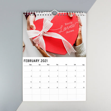 Personalised A4 Couple You And Me Calendar - Calendars & Planners at Gift Moments