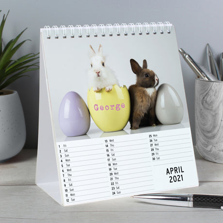 Personalised Cute Animals Desk Calendar - Calendars & Planners at Gift Moments