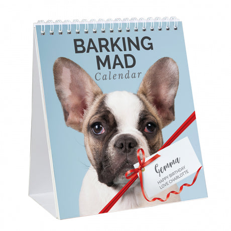 Personalised Barking Mad Dog Desk Calendar - Calendars & Planners at Gift Moments