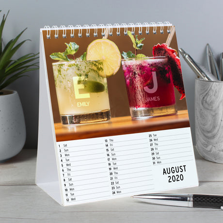 Personalised Couples Desk Calendar - Calendars & Planners at Gift Moments