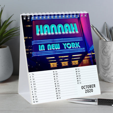 Personalised New York Desk Calendar - Calendars & Planners at Gift Moments