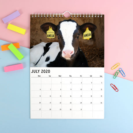 Personalised A4 Cute Animals Calendar - Calendars & Planners at Gift Moments