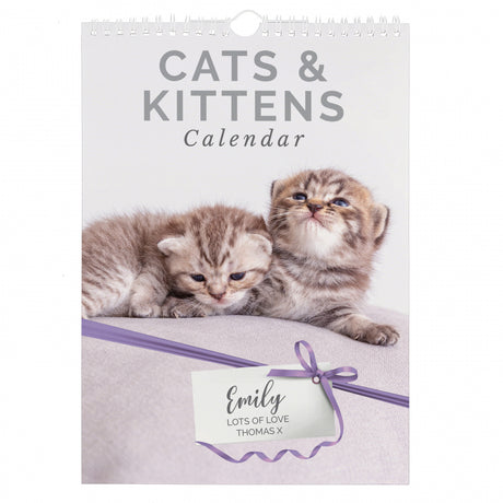 Personalised A4 Cats & Kittens Calendar - Calendars & Planners at Gift Moments