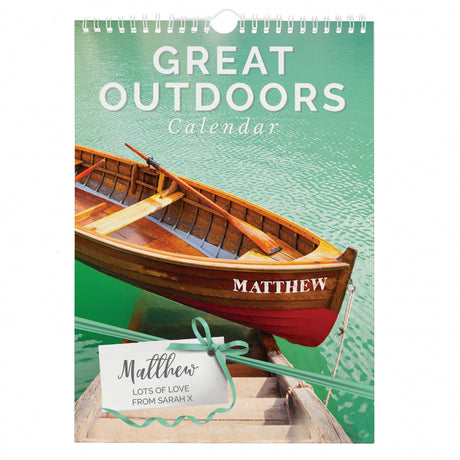 Personalised A4 Great Outdoors Calendar - Calendars & Planners at Gift Moments