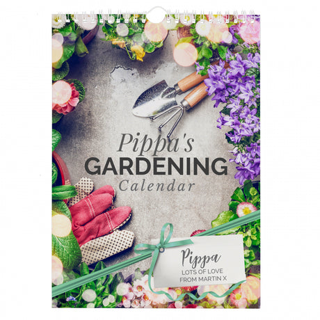 Personalised A4 Gardening Calendar - Calendars & Planners at Gift Moments