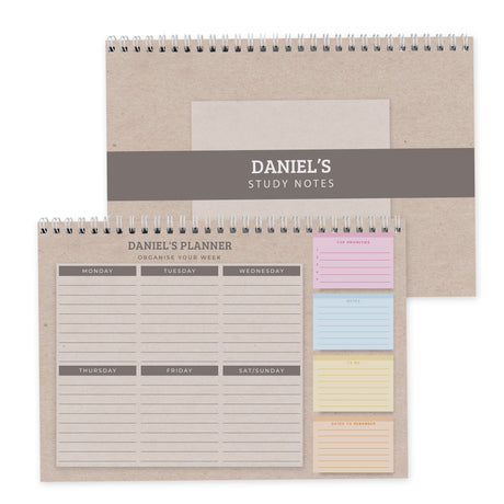 Study A4 Desk Planner - Gift Moments