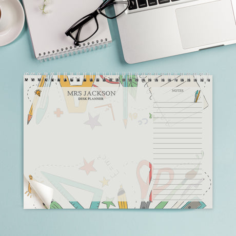 Personalised Teacher A4 Desk Planner - Calendars & Planners at Gift Moments