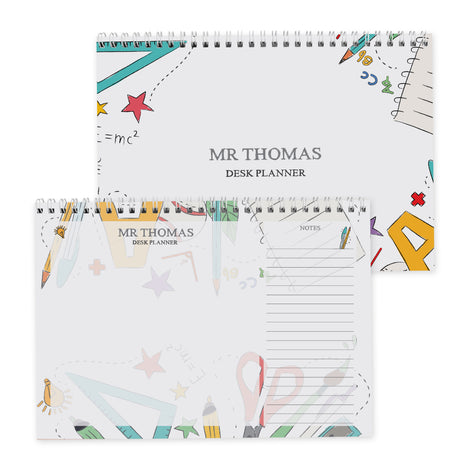 Personalised Teacher A4 Desk Planner - Calendars & Planners at Gift Moments