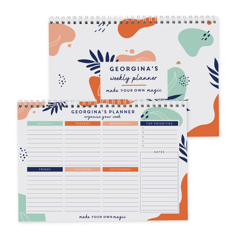 Personalised Tropical A4 Desk Planner - Calendars & Planners at Gift Moments