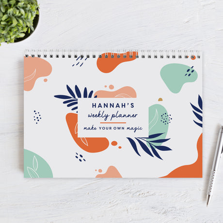 Personalised Tropical A4 Desk Planner - Calendars & Planners at Gift Moments