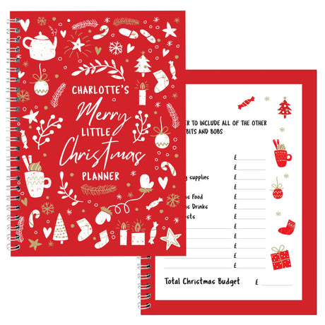 Personalised Christmas A5 Planner - Calendars & Planners at Gift Moments