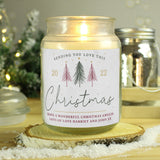 Personalised Sending You Love Christmas Large Scented Jar Candle - Candles at Gift Moments