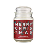 Personalised Christmas Large Scented Jar Candle - Candles at Gift Moments