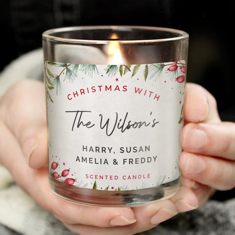 Personalised Christmas With... Scented Jar Candle - Candles at Gift Moments