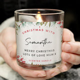 Personalised Christmas With... Scented Jar Candle - Candles at Gift Moments