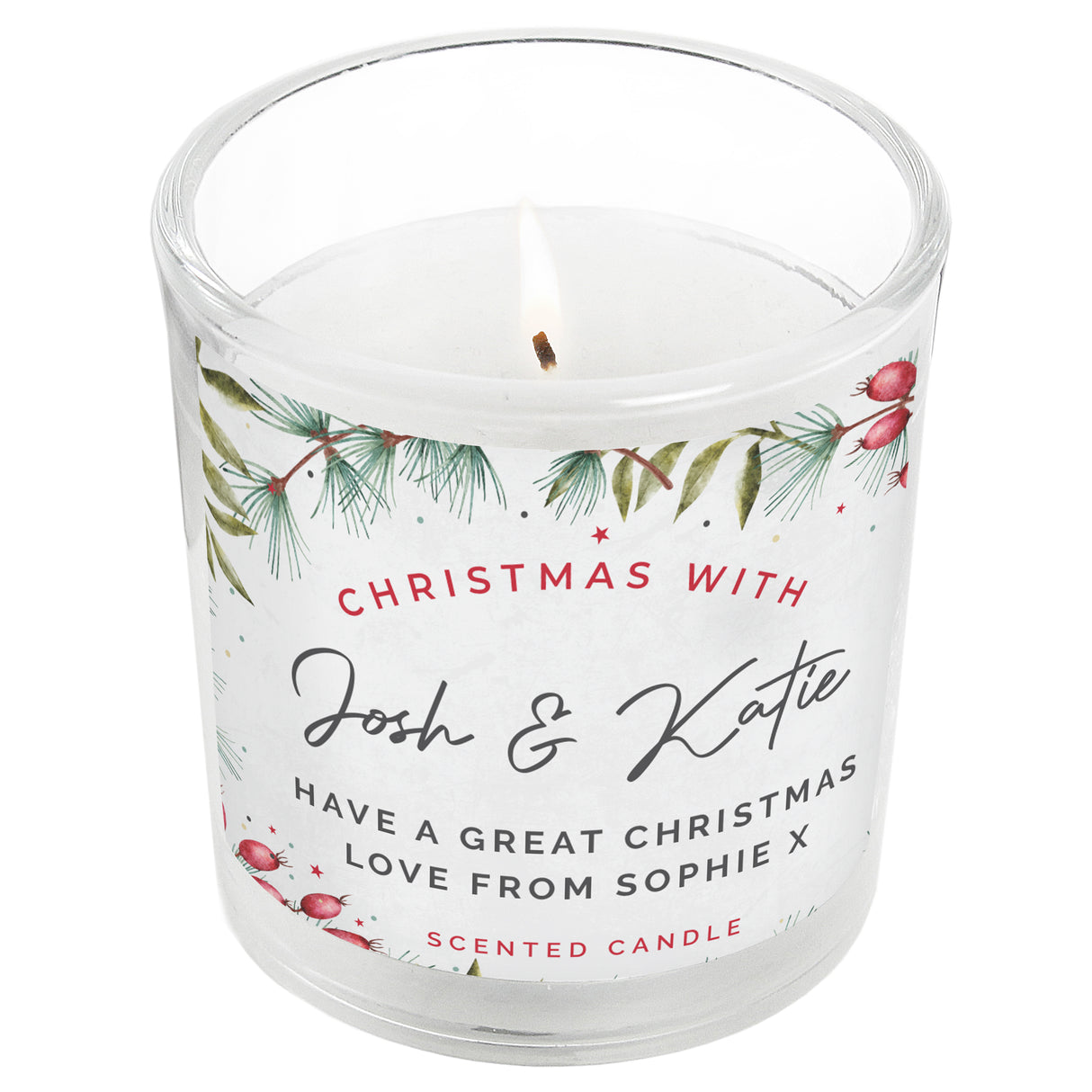 Personalised Christmas With... Scented Jar Candle - Candles at Gift Moments