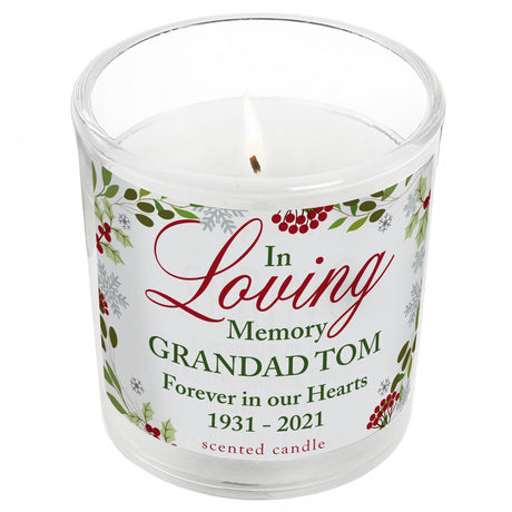 Personalised In Loving Memory Scented Jar Candle - Candles at Gift Moments