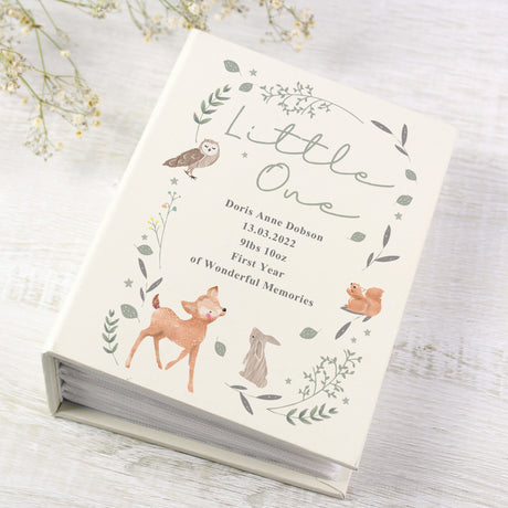 Personalised Woodland Animals 6x4 Photo Album with Sleeves - Photo Albums at Gift Moments