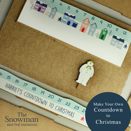 Personalised Make Your Own The Snowman Christmas Advent Countdown Kit - Christmas Decorations at Gift Moments