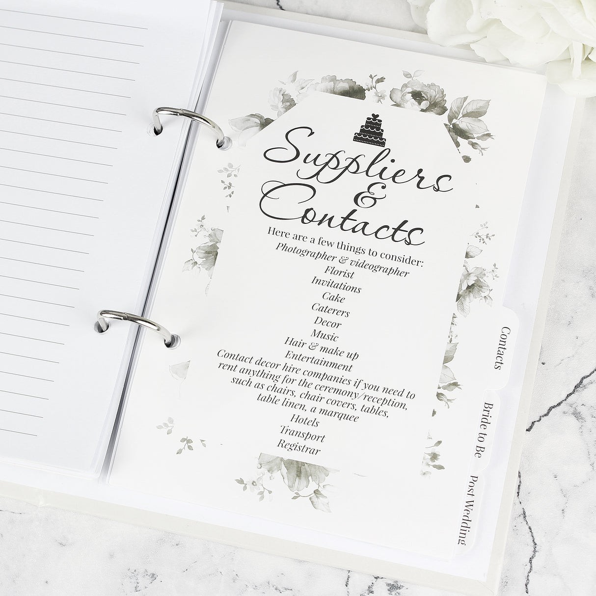 Personalised Botanical Wedding Planner - Calendars & Planners at Gift Moments