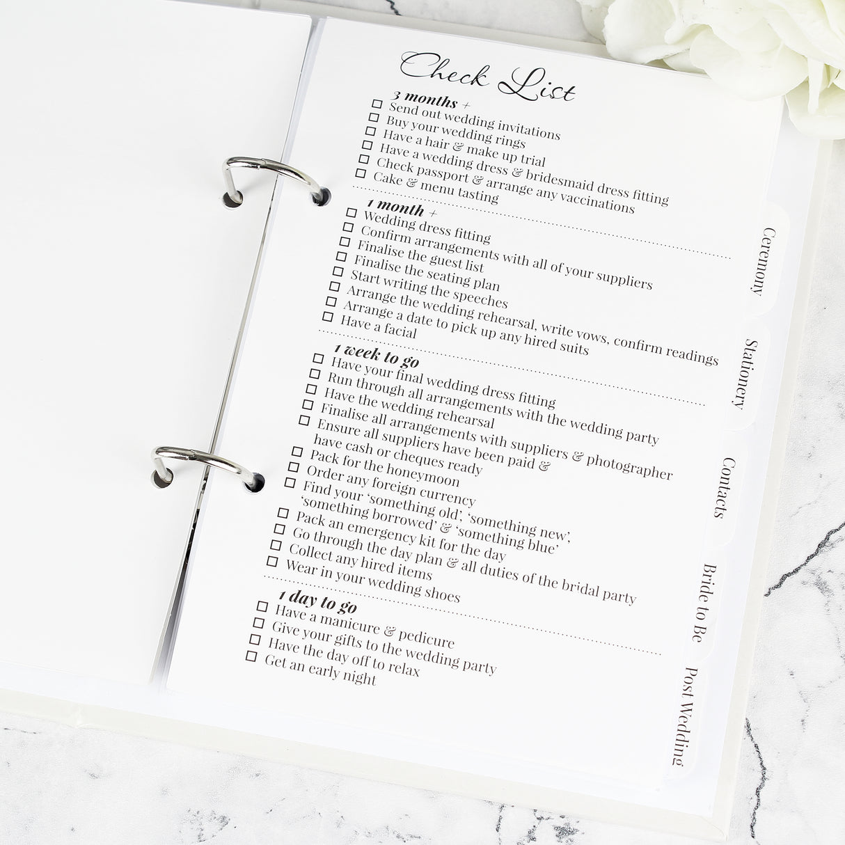 Personalised Botanical Wedding Planner - Calendars & Planners at Gift Moments