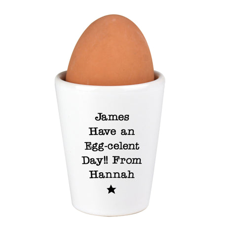 Personalised Star Free Text Egg Cup - Egg Cups at Gift Moments