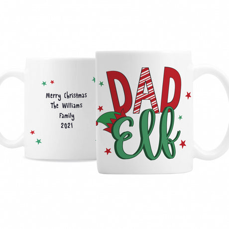 Personalised Dad Elf Mug - Mugs at Gift Moments