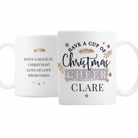 Personalised Cup of Christmas Cheer Mug - Mugs at Gift Moments