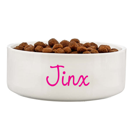 Personalised Pink Name 14cm Medium Pet Bowl - Pet Products at Gift Moments