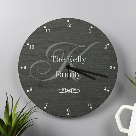 Personalised Family Glass Clock - Clocks at Gift Moments