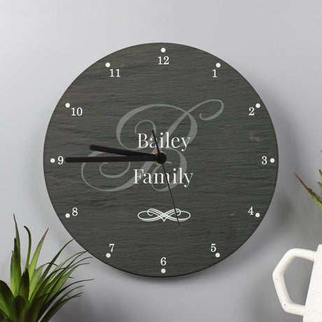 Personalised Family Glass Clock - Clocks at Gift Moments