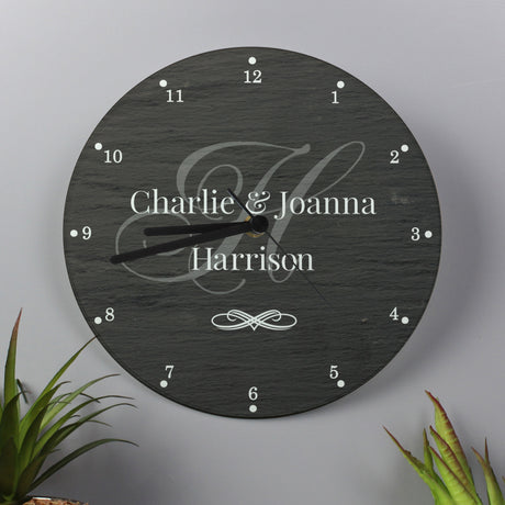 Personalised Family Glass Clock - Clocks at Gift Moments