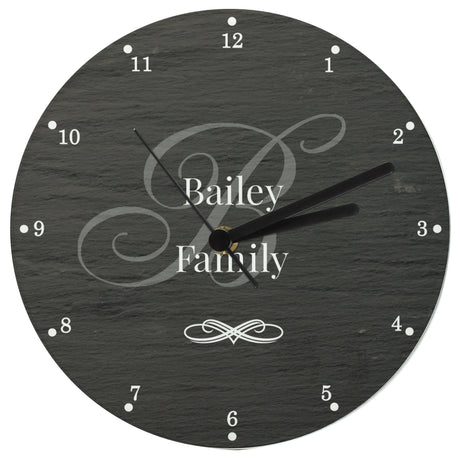 Personalised Family Glass Clock - Clocks at Gift Moments