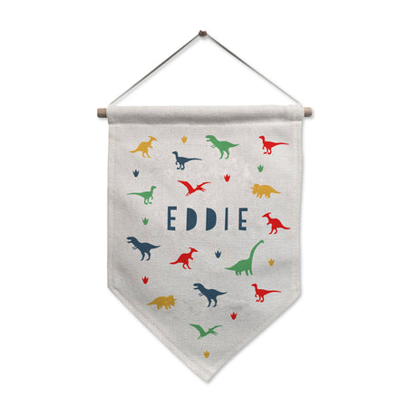 Personalised Dinosaur Hanging Banner - Banners at Gift Moments