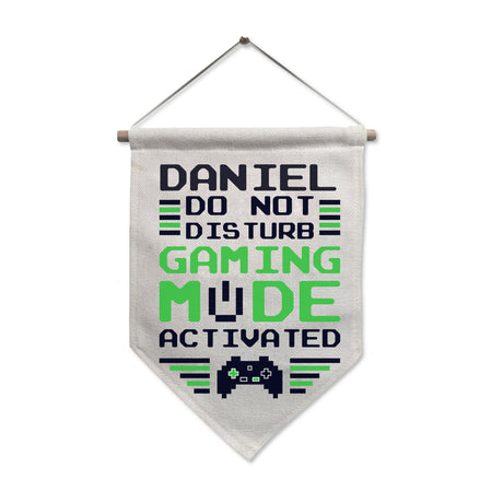 Personalised Gaming Mode Hanging Banner - Banners at Gift Moments