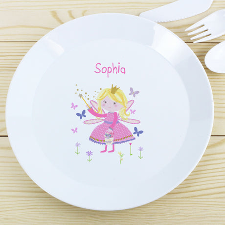 Personalised Garden Fairy Plastic Plate - Tableware at Gift Moments