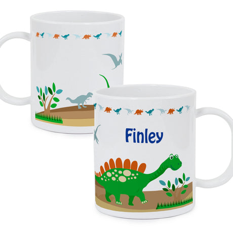 Personalised Dinosaur Plastic Mug - Plastic Mugs at Gift Moments