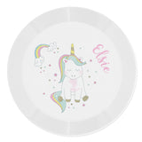 Personalised Baby Unicorn Plastic Plate - Tableware at Gift Moments